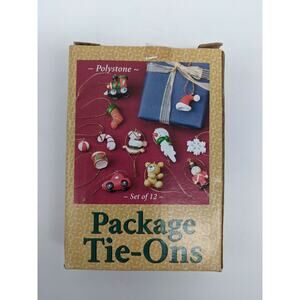 Holiday Package Tie Ons - Set of 12 Figural Tie Ons